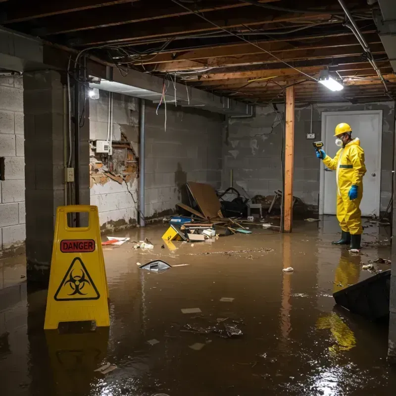 Flooded Basement Electrical Hazard in Hollidaysburg, PA Property